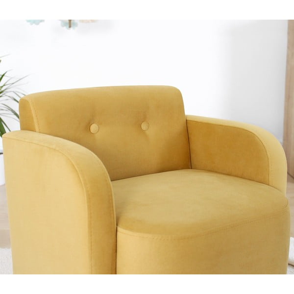 Vaikiškas krėslas geltonos spalvos Volie – Artie-image-2