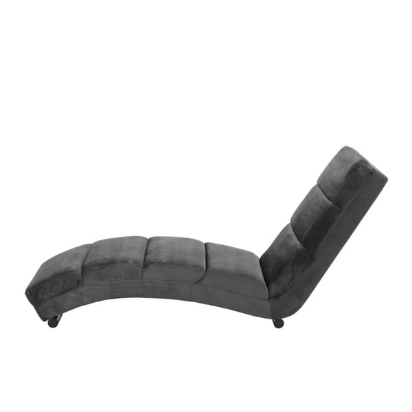 Pilka aksominė poilsio kėdė Actona Slinky-image-1