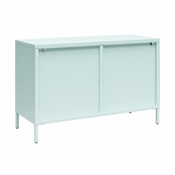 Iš metalo vitrina šviesiai mėlynos spalvos 100x64x40 cm Luna – Støraa-image-4