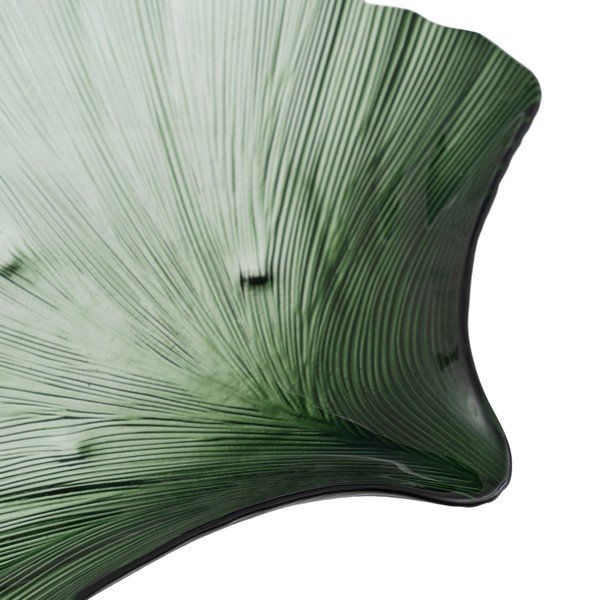 Iš stiklo dekoratyvinis padėklas 31x33 cm Gingko – Ixia-image-1