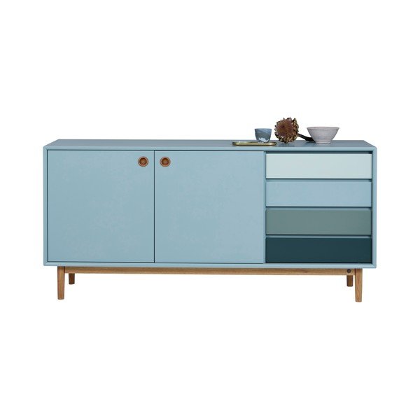 Žema šoninė spintelė mėtų spalvos 170x80 cm Color Box – Tom Tailor-image-3