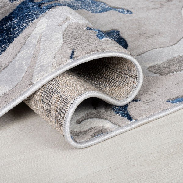 Kilimas mėlynos spalvos/pilkos spalvos 80x150 cm Marbled – Flair Rugs-image-3