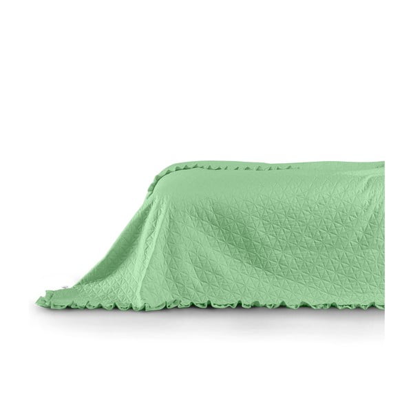 Žalias lovos užtiesalas AmeliaHome Tilia Mint, 260 x 240 cm