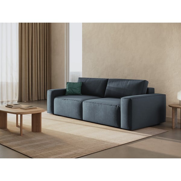 Sulankstoma sofa mėlynos spalvos 247 cm Jodie – Micadoni Home-image-1