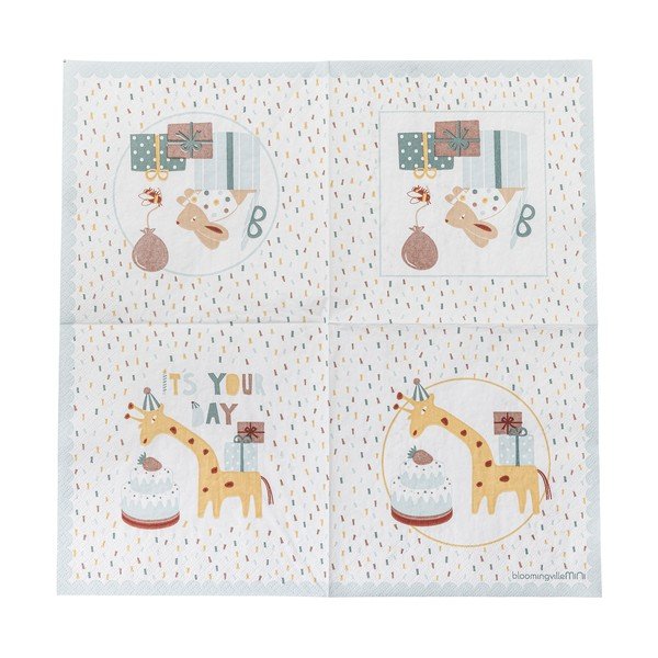 Iš popieriaus servetėlės 20 vnt. 33x33 cm Celebrate – Bloomingville Mini