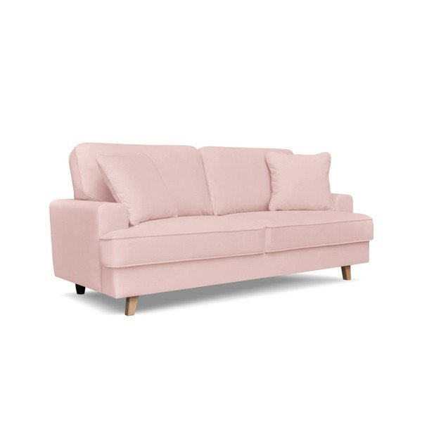 Šviesiai rožinė trivietė sofa Cosmopolitan design Madrid-image-1