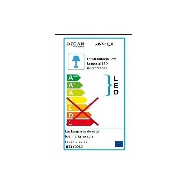 Baltas lubinis šviestuvas Homemania Decor Derin Serenity-image-1