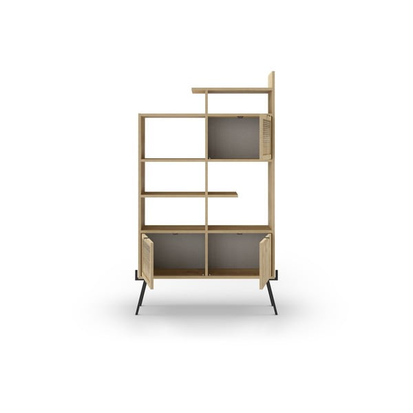 Knygų spinta  natūralios spalvos iš ąžuolo 95x170 cm Ecrin – Marckeric-image-2