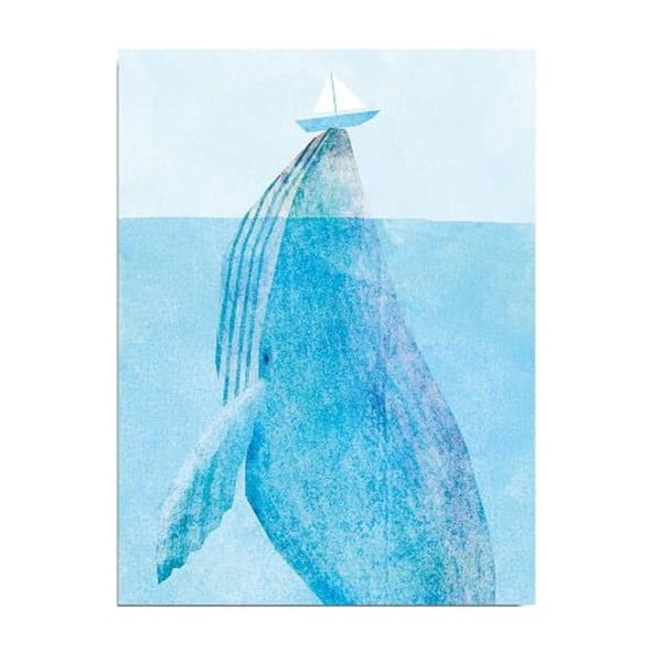 Paveikslas ant drobės Whale, 30 x 40 cm