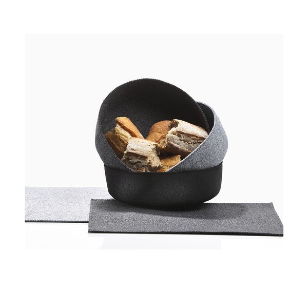 2 veltinio krepšelių rinkinys Zone Dark Grey-image-3