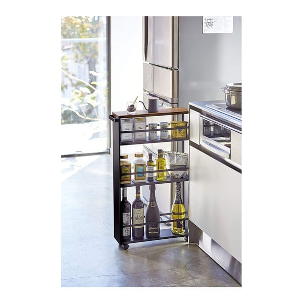 Iš metalo vonios lentyna juodos spalvos 47,5x81 cm Tower – YAMAZAKI-image-4