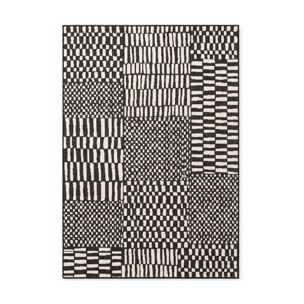 Juodos spalvos/kreminės spalvos lauko ir vidaus kilimas 200x300 cm Haringey Barkham – Ted Baker