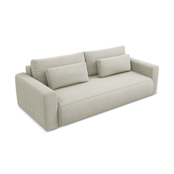 Smėlio spalvos sulankstoma/su sandėliavimo vieta sofa 238 cm Kapua – Makamii-image-4
