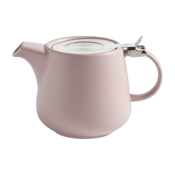 Rožinės spalvos keraminis arbatinukas su sieteliu "Maxwell & Williams Tint", 600 ml