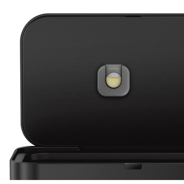 Bekontaktė šiukšliadėžė iš plieno matinės juodos spalvos 58 l – simplehuman-image-3