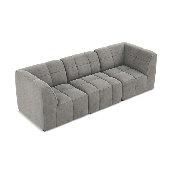 Pilkos spalvos sofa iš velveto 255 cm Aloha – Makamii-image-3