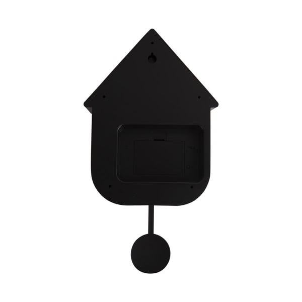 Juodas sieninis laikrodis Karlsson Modern Cuckoo, 21,5 x 41,5 cm-image-3