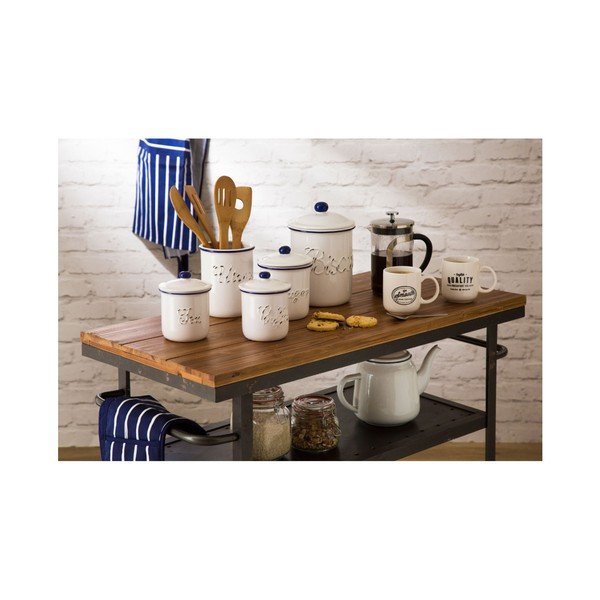 Mėlyna ir balta prijuostė Premier Housewares Butcher Stripe Apron-image-1