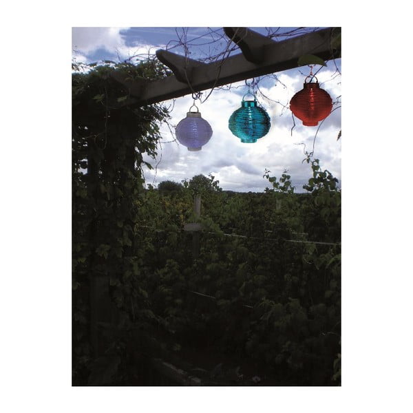 Baltas lauko saulės energija veikiantis LED žibintas Star Trading, ø 20 cm-image-4