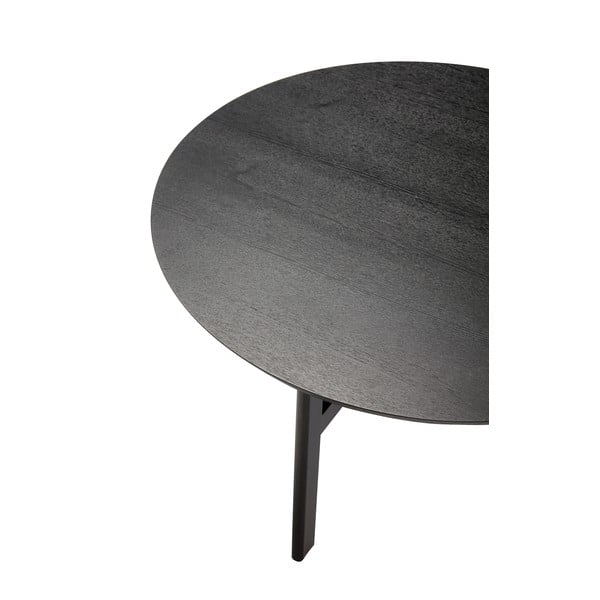 Apvalios formos kavos staliukas juodos spalvos ø 80 cm Fjord – Hübsch-image-4