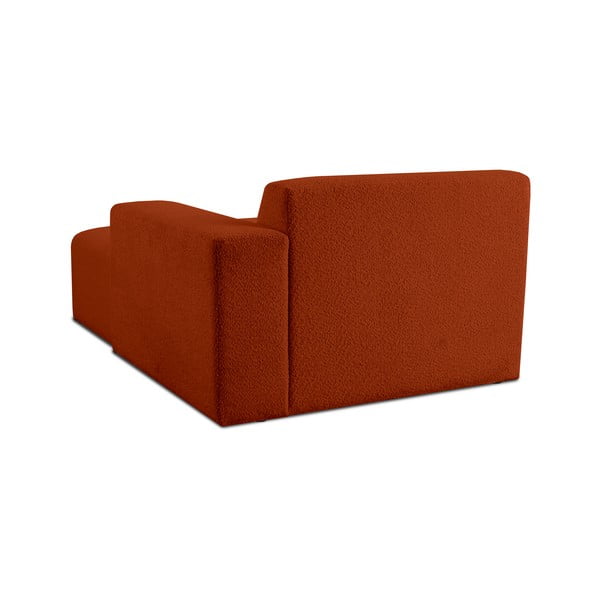 Iš boucle modulinė sofa raudonos plytų spalvos (su dešiniuoju kampu) Roxy – Scandic-image-3