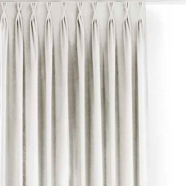 Iš velveto pritemdymas (dalinis užtemimas) užuolaida kreminės spalvos 140x300 cm Velto – Filumi-image-4