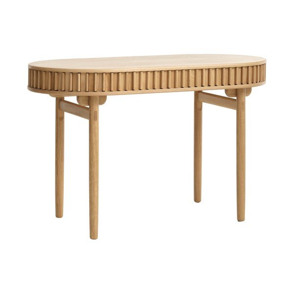 Rašomasis stalas iš ąžuolo 60x120 cm Carno – Unique Furniture