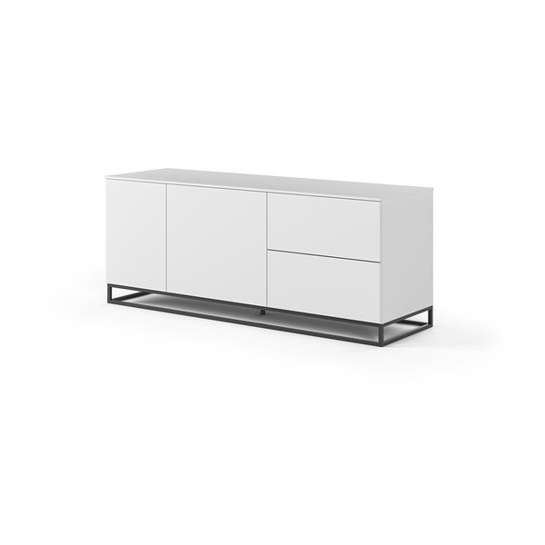 Balta komoda su juodomis metalinėmis kojomis TemaHome Join-image-2