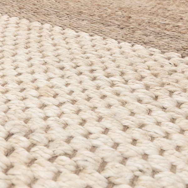 Apverčiamas/rankų darbo iš džiuto kilimas baltos spalvos/smėlio spalvos 200x300 cm Cedar – Asiatic Carpets-image-2