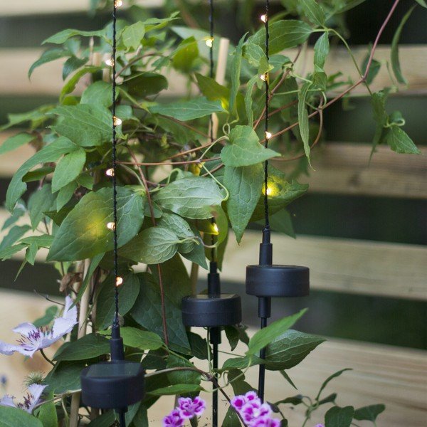 3 saulės energija veikiančių LED lempučių dekoracijų rinkinys Star Trading Flexy, aukštis 80 cm-image-1