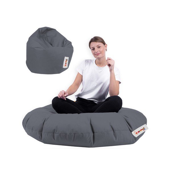 Sodo sėdmaišis tamsiai pilkos spalvos Lyzi – Floriane Garden-image-3