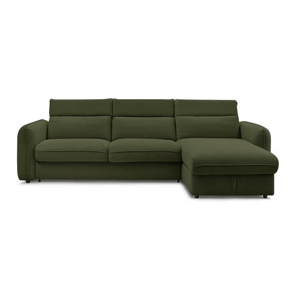 Sulankstoma kampinė sofa žalios spalvos (kintama) Achille – Bobochic Paris-image-1