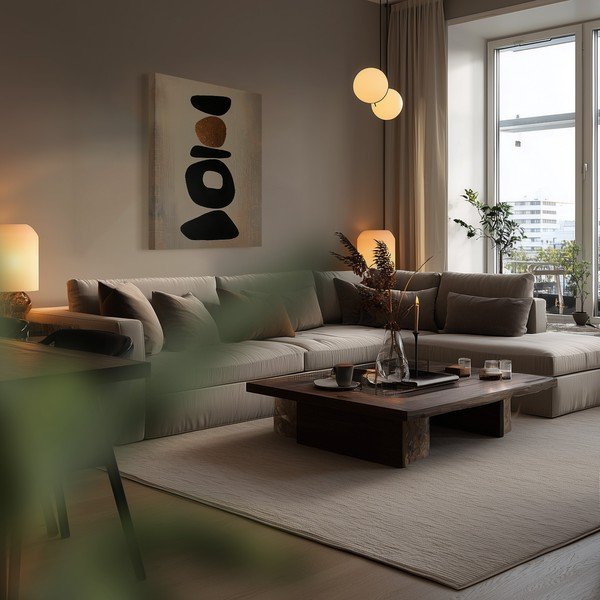 Spausdintas paveikslas tapyba ant drobės 70x100 cm Stones – Styler-image-1