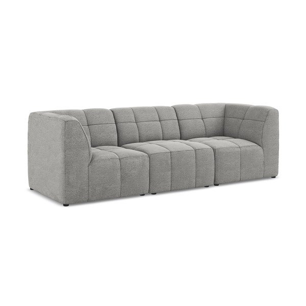 Pilkos spalvos sofa iš boucle 255 cm Aloha – Makamii