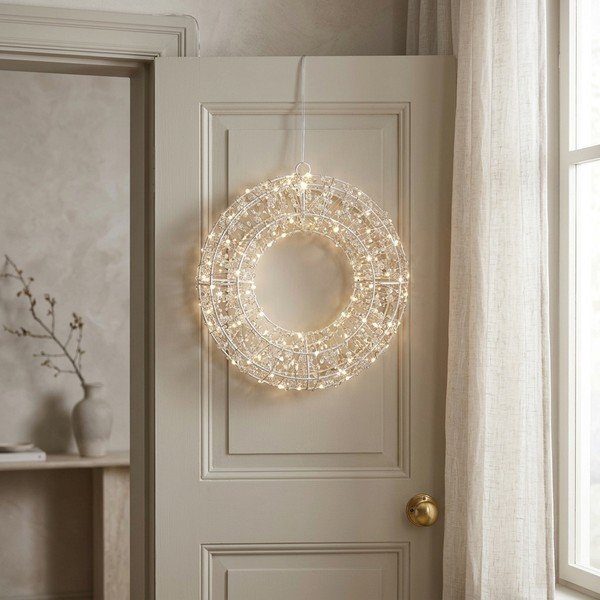 Vainikas Su lemputėmis ø 28 cm Ellary – Bizzotto-image-1