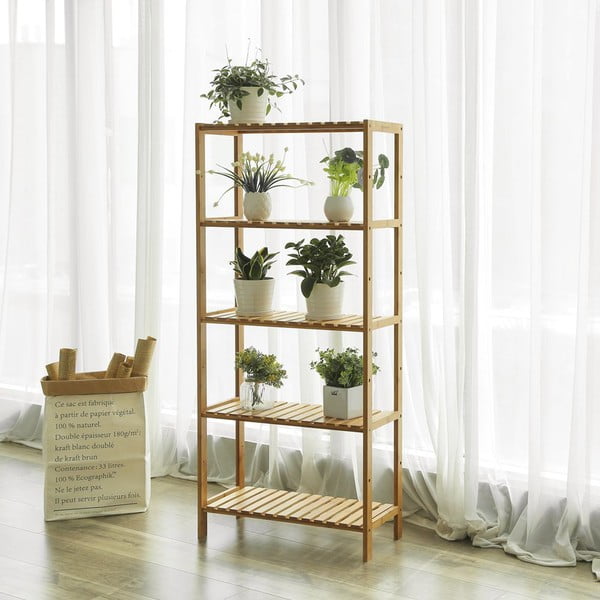 bambukinis lentyna Songmics, aukštis 130 cm-image-1
