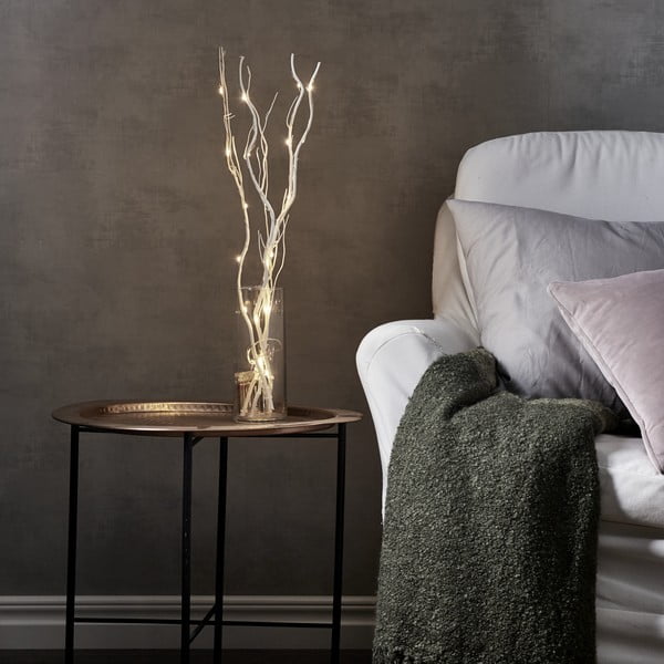 Šviečianti dekoracija baltos spalvos ø 8 cm Willow – Star Trading-image-1