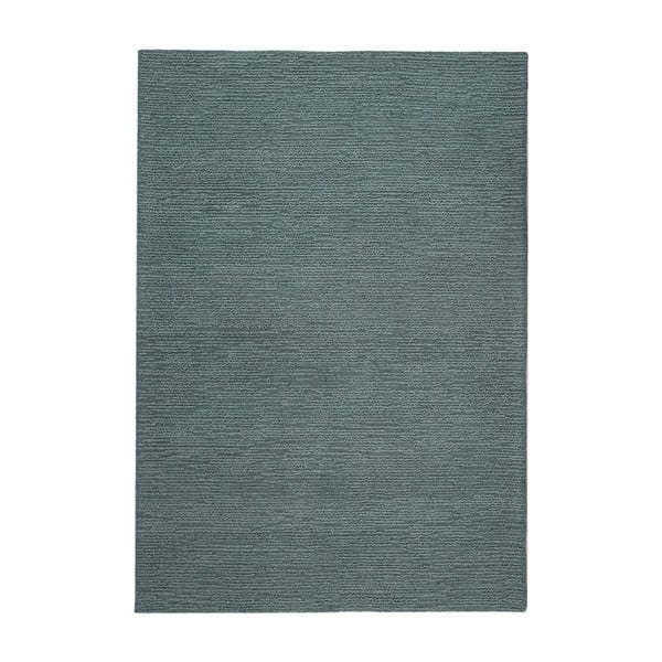 Rankų darbo pilkai mėlynos spalvos iš vilnos kilimas 120x170 cm Harris Boucle – Flair Rugs