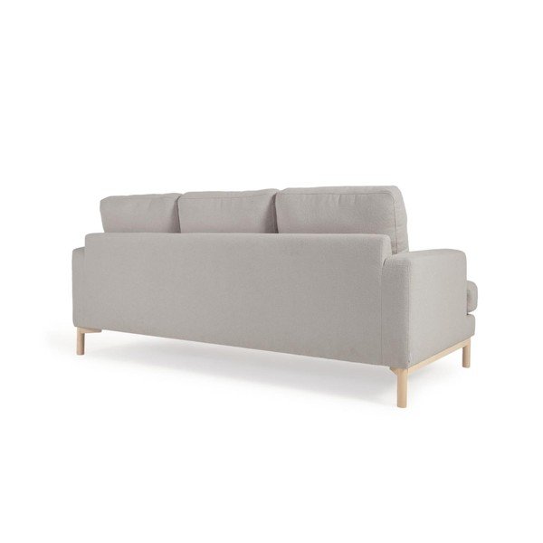 Pilkos spalvos sofa iš boucle 203 cm Mihaela – Kave Home-image-4