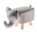 Šviesiai pilkos spalvos vaikiška taburetė Elephant – Dakls