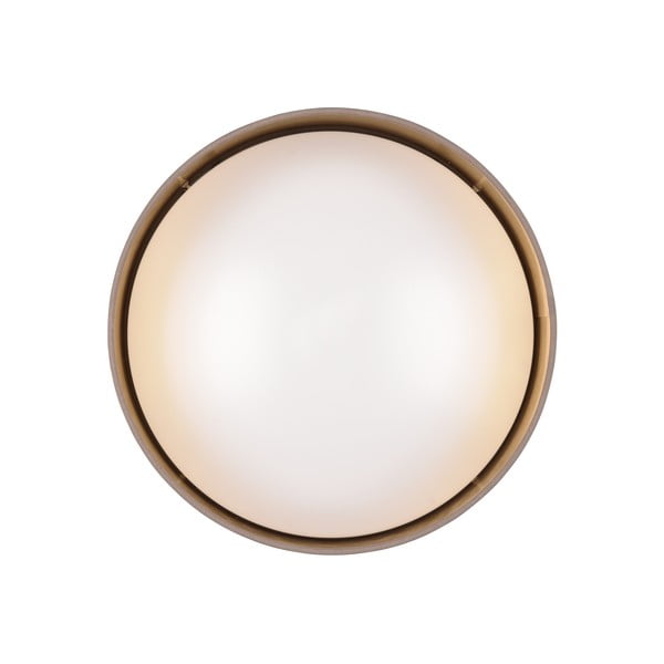 Lubinis šviestuvas šviesiai rudos spalvos LED ø 30 cm Locarno – Reality-image-3