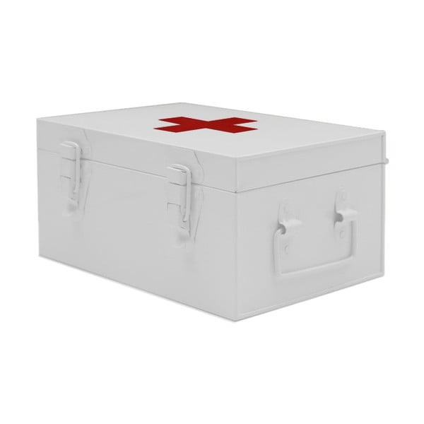 Balta skardinė dėžutė LABEL51 Firt Aid