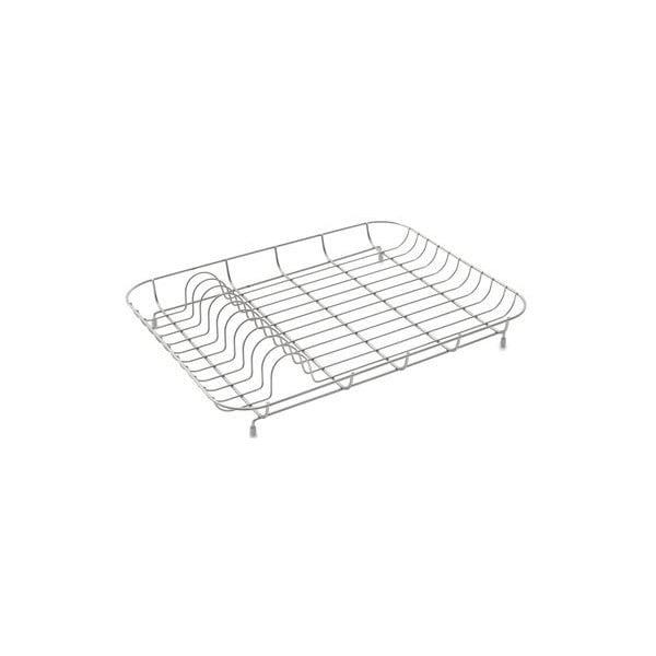 Žema chromuota vielinė indų džiovykla Addis, 43 x 33 x 7 cm