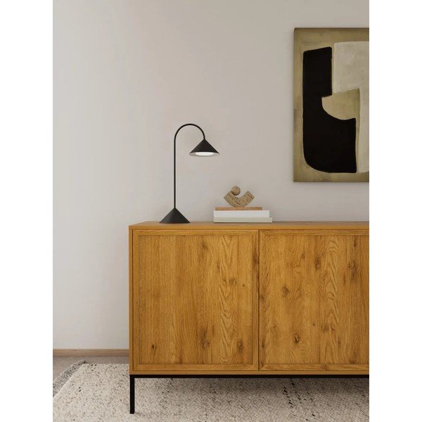 Natūralios spalvos šoninė spintelė iš ąžuolo 158x80x40 cm Palmdale – Actona-image-2