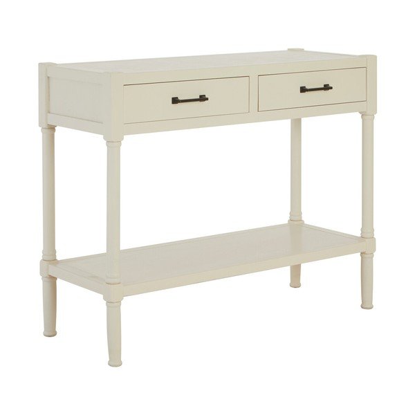Baltos spalvos iš pušies masyvo konsolinis staliukas 35x91 cm Heritage – Premier Housewares