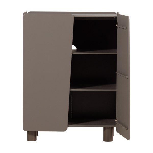 Rudos spalvos iš pušies masyvo spintelė 100x135x45 cm Root – WOOOD-image-3