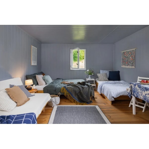 Pilkos ir kreminės spalvos dvipusis lauko kilimas NORTHRUGS Panama, 80 x 350 cm-image-1