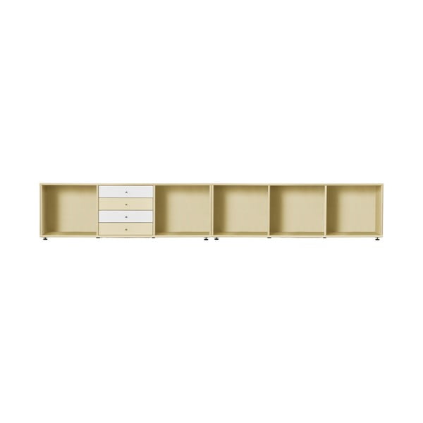 Žema šoninė spintelė šviesiai geltonos spalvos 267x61 cm Mistral – Hammel Furniture