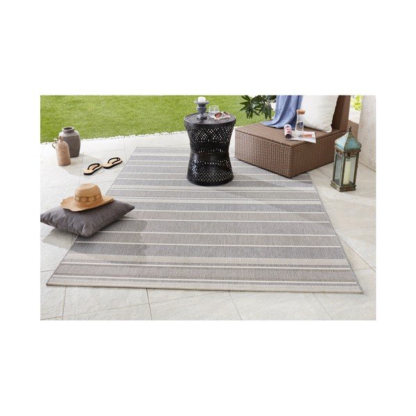 Pilkas lauko kilimas NORTHRUGS Strap, 200 x 290 cm-image-2