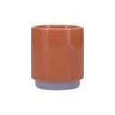 Oranžinės spalvos/violetinės spalvos iš molio puodelis 270 ml Duo – ONA